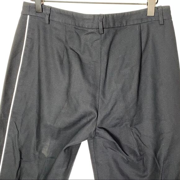 Michael Kors black cropped mid rise straight leg dress pants size 6 - Picture 5 of 6